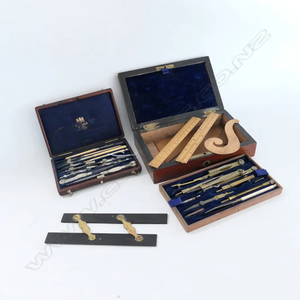 2 CASED SETS OF DRAUGHTING INSTRUMENTS... Image 1++